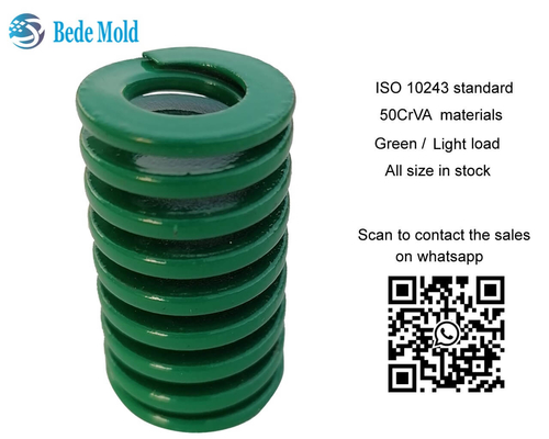 Материалы OD10~63mm зеленого цвета 50CrVA весен прессформы легкой нагрузки ISO 10243 стандартные